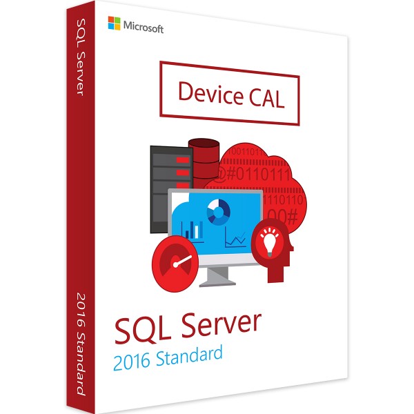 Microsoft SQL Server 2016 Std 10 Device CALs