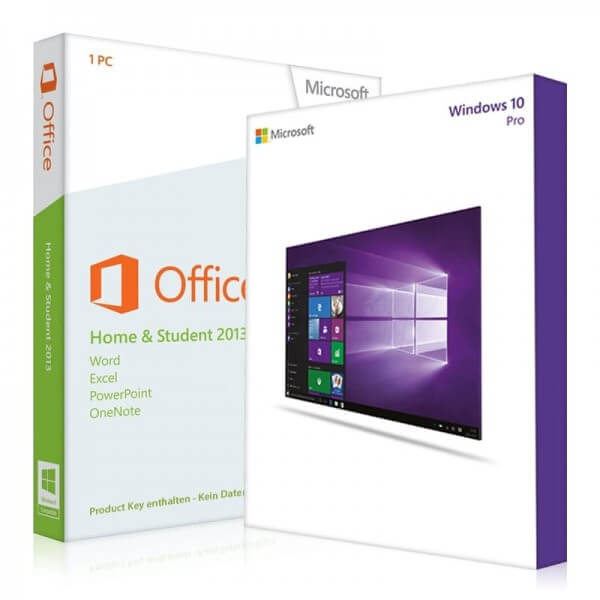 Windows 10 Pro + Office 2013 Home & student