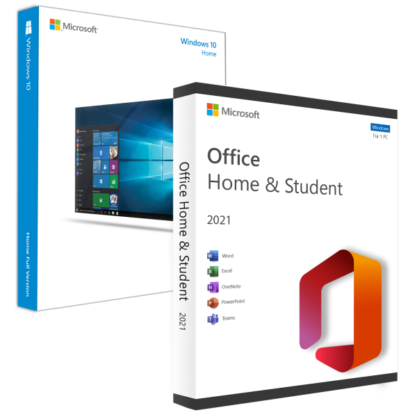 Windows 10 Home + Office 2021 Home & Student