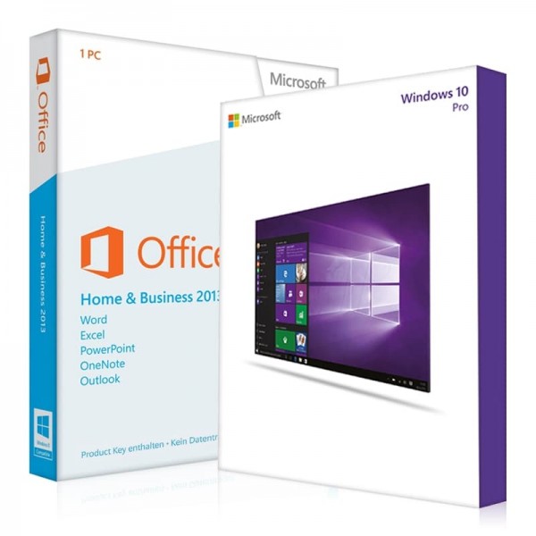 Windows 10 Pro + Office 2013 Home & Business