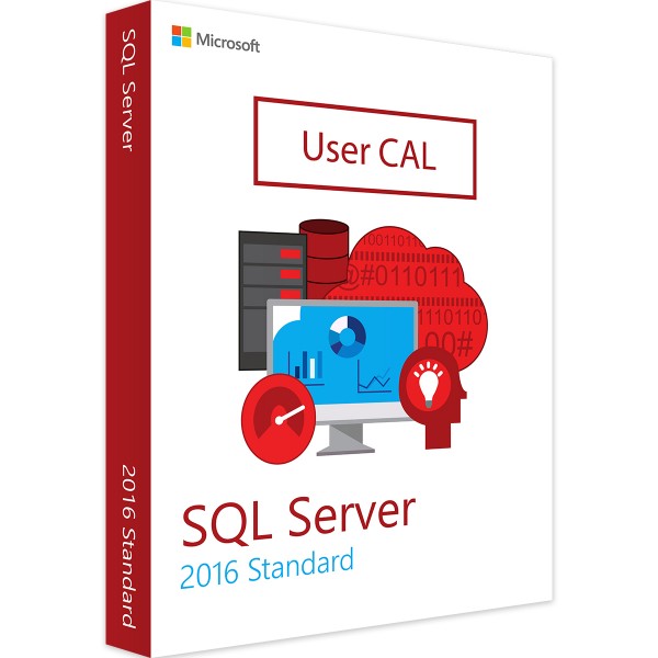 Microsoft SQL Server 2016 Std 10 User CALs