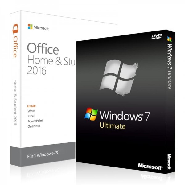 Windows 7 Ultimate + Office 2016 Home & Student